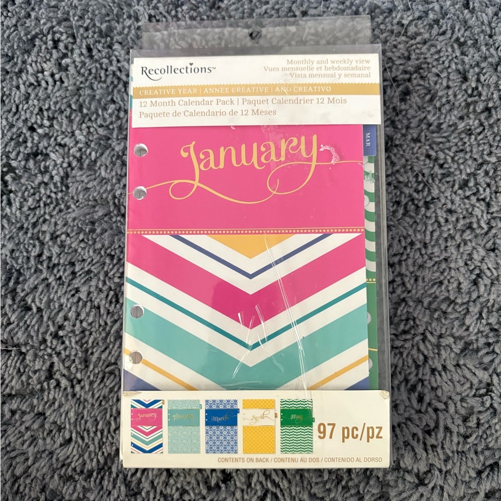 NWT Recollections small 97pc 12 month calendar pack